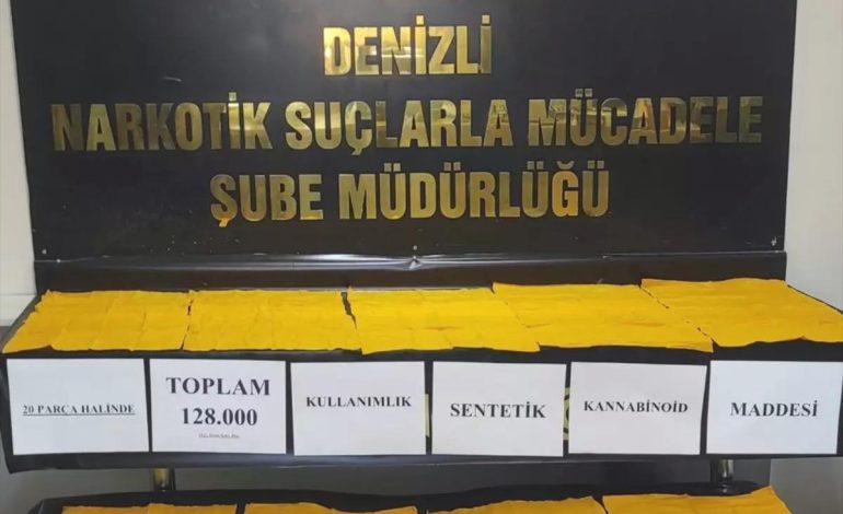 Denizli’de Uyuşturucu Baskını: 128 Bin Kullanımlık Ele Geçirildi