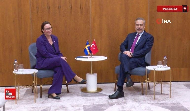 Dışişleri Bakanı Fidan, İsveçli mevkidaşı Stenergard ile görüştü