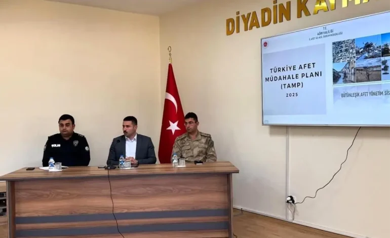 Diyadin’de Afet Müdahale Toplantısı