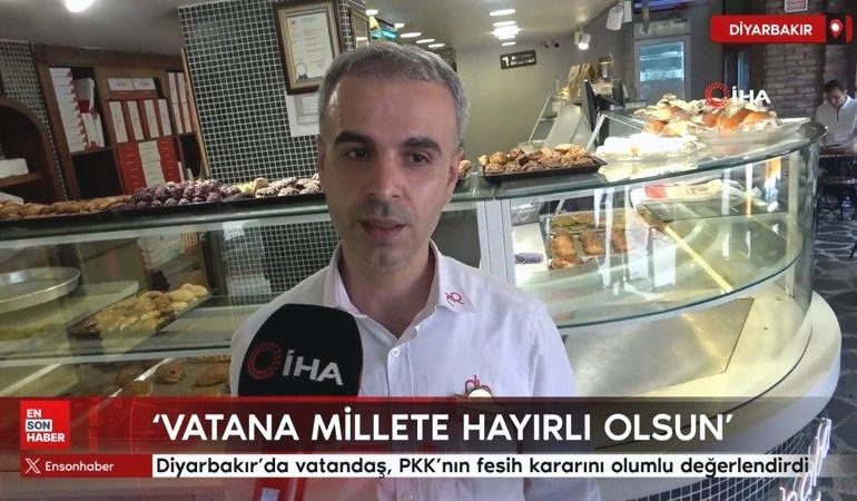 Diyarbakır’da vatandaş ve esnaf, PKK’nın fesih kararını olumlu değerlendirdi