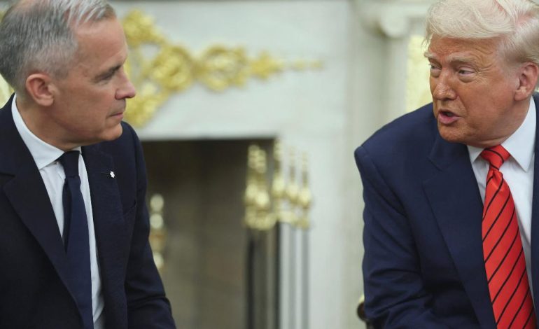 Donald Trump, Kanada Başbakanı Carney’i Beyaz’da ağırladı
