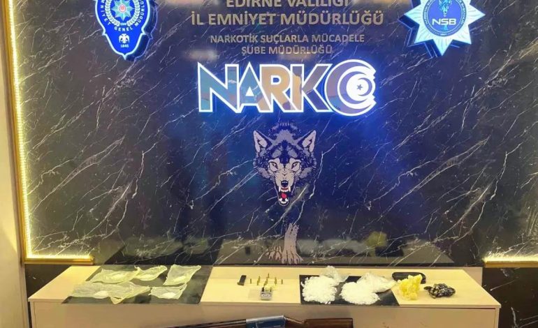 Edirne’de 823 gram metamfetamin yakalandı