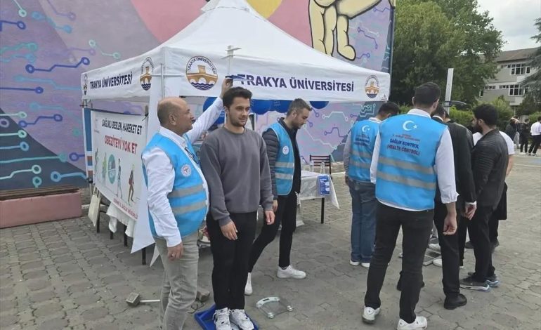 Edirne’de Sağlık İçin Boy Kilo Ölçümü