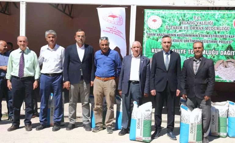 Elazığ’da 15 Ton Sertifikalı Fasulye Tohumu Dağıtımı