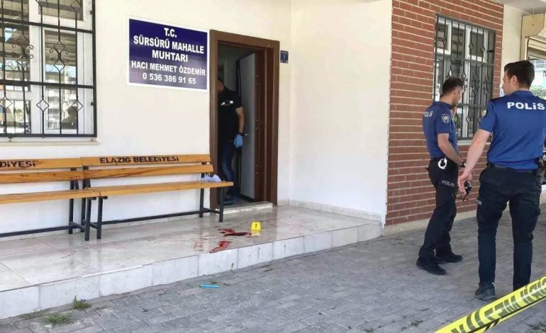 Elazığ’da Muhtara Silahlı Saldırı