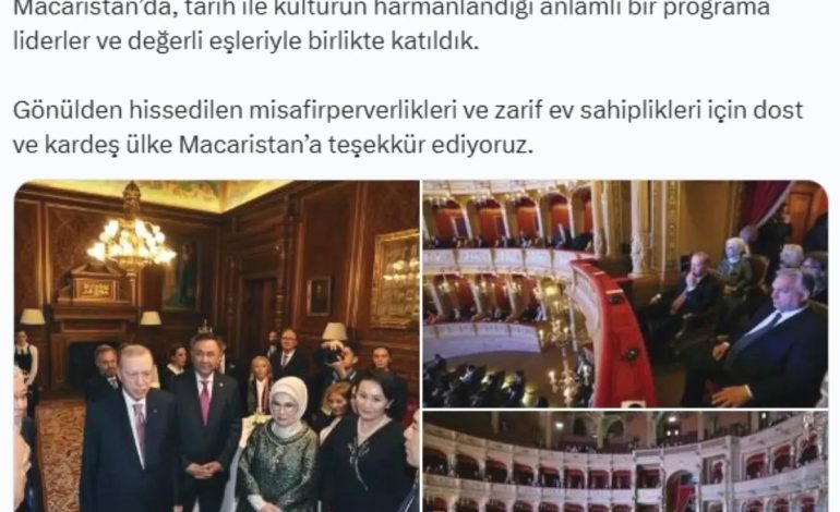 Emine Erdoğan, Macaristan’da kültürel programa katıldı