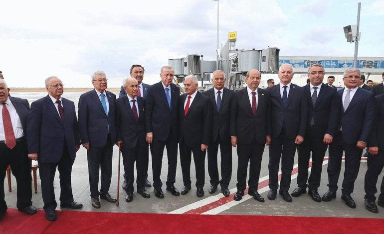 Erdoğan Kıbrıs’ta: Bugün bu topraklara bir mühür daha vuruyoruz