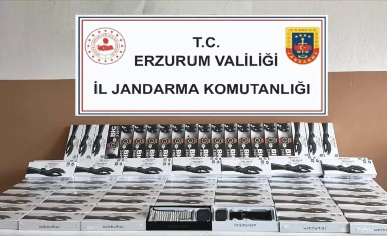 Erzurum’da Kaçakçılık Operasyonu