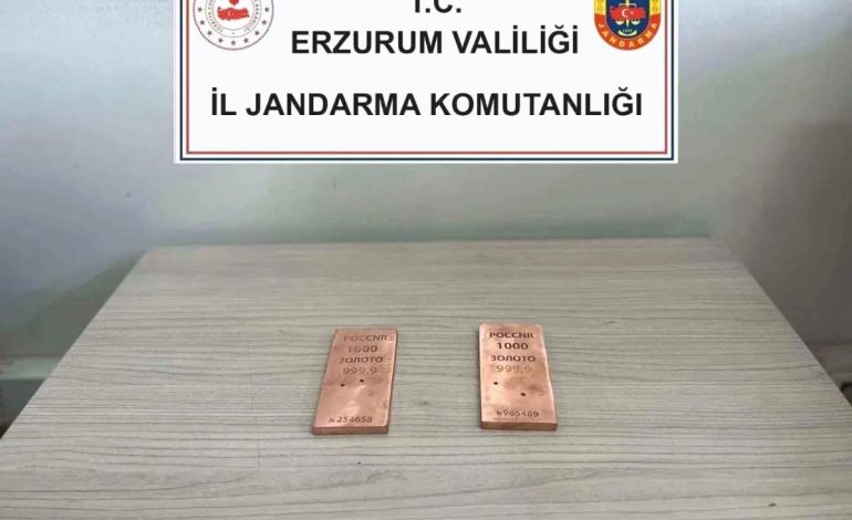 Erzurum’da Sahte Altın Operasyonu