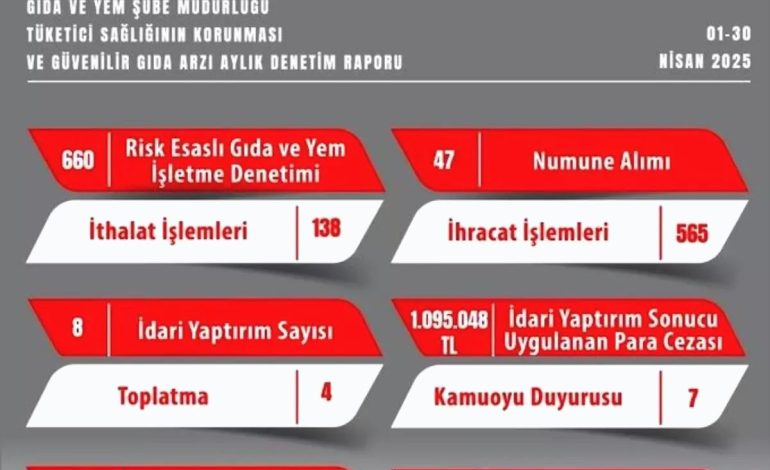 Eskişehir’de Gıda Denetimleri: 1 Milyon TL Cezalı