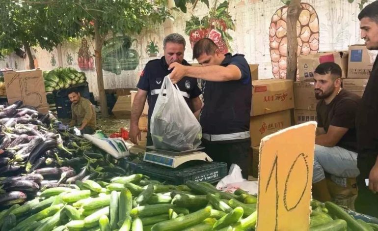Eyyübiye’de Zabıta Ekipleri Pazar Denetimlerini Sürdürüyor