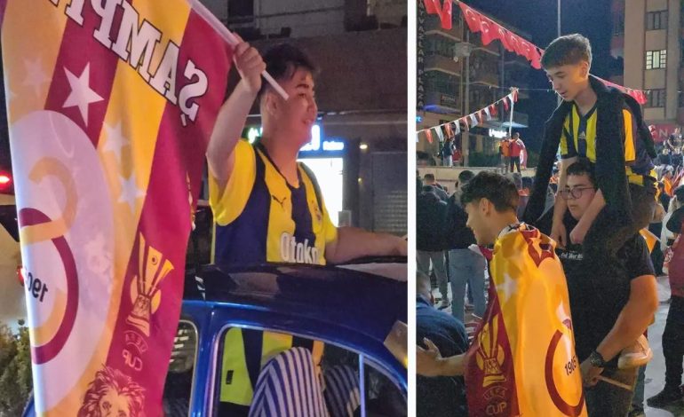 Fenerbahçe forması ile Galatasaray’ın şampiyonluğunu kutladılar