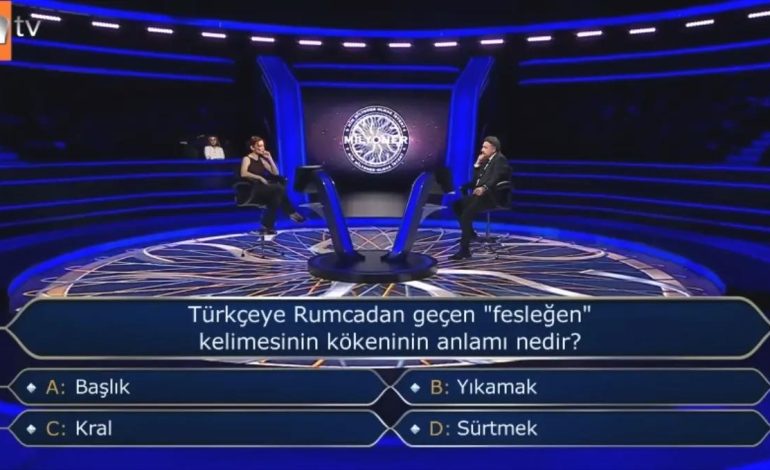 Fesleğen sorusunun cevabı ne (Kim Milyoner Olmak İster)?
