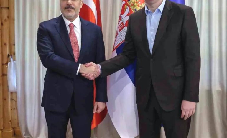 Fidan ve Vucic’ten Çalışma Yemeği