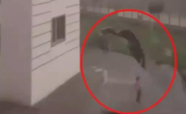 Fırtınada çatıdan kopan parça, çocuğun üzerine düştü