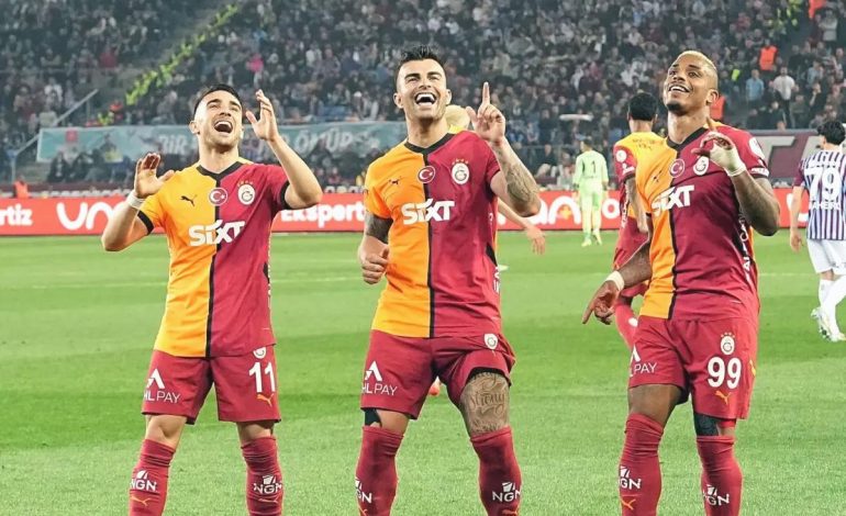 Galatasaray, Trabzonspor’u mağlup etti! Şampiyonluğa 1 maç kaldı