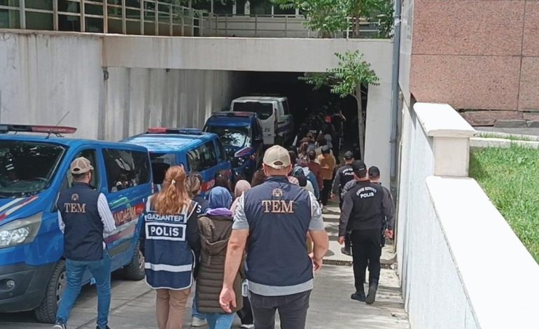 Gaziantep merkezli FETÖ operasyonunda 77 tutuklama