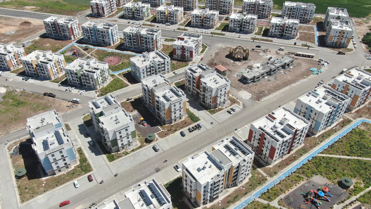 Gaziantep’te deprem konutları tek tek tamamlanıyor