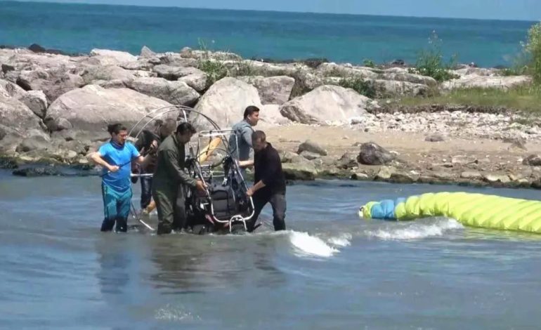 Giresun’da Paramotor Kazası: Pilot Yaralandı