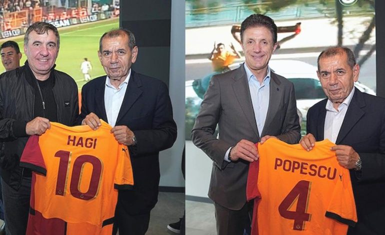 Hagi ve Popescu, Galatasaraylı taraftarlarla buluştu