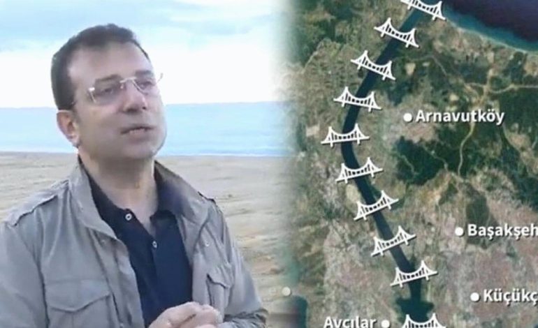 İmamoğlu Kanal İstanbul’un hafriyatının döküleceği alanı 4 sene önceden gösterdi