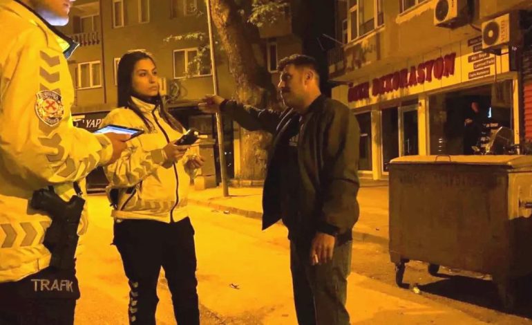 İnegöl’de Alkollü Sürücü Cezalandırıldı