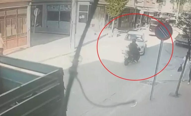 İnegöl’de Motosiklet ile Otomobil Kafa Kafaya Çarpıştı
