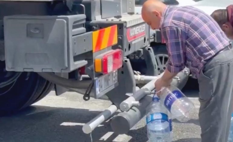 İstanbul Sarıyer’de su kesintisi vatandaşları isyan ettirdi