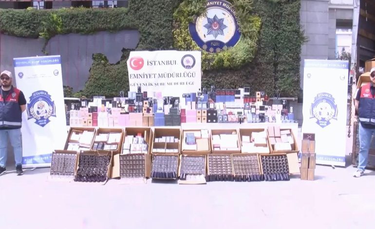 İstanbul’da 110 Milyon Lira Değerinde Sahte Parfüm Ele Geçirildi