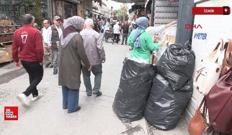 İzmir Konak Belediyesi çalışanları greve başladı