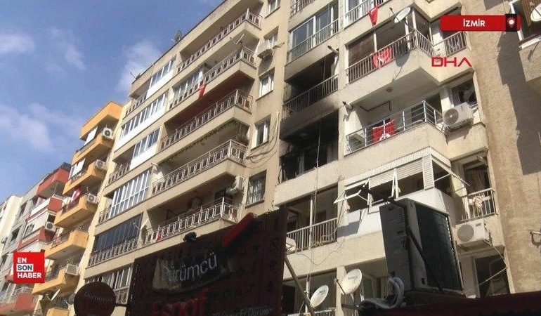İzmir’de gaz sızıntısı olan bina patladı