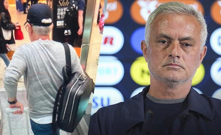 Jose Mourinho Roma Havalimanı’nda görüldü