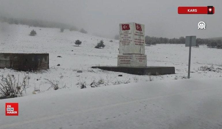 Kars Sarıkamış’ın zirveleri karla kaplandı