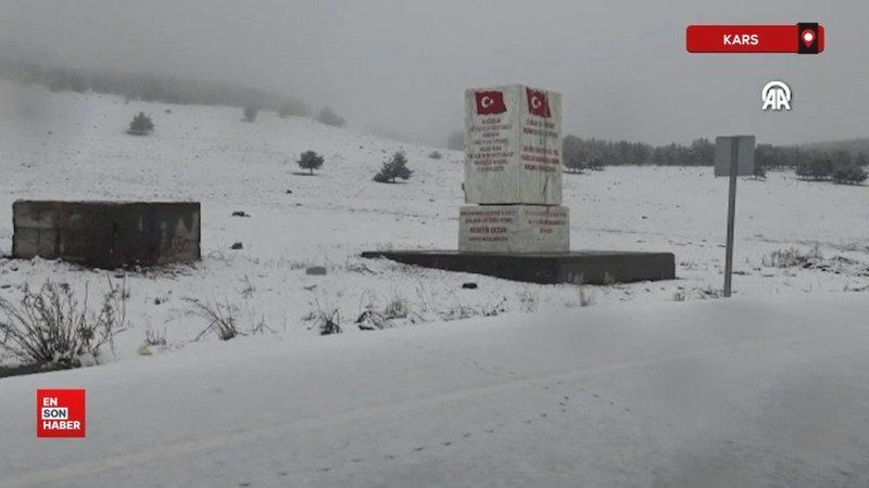 Kars Sarıkamış’ın zirveleri karla kaplandı