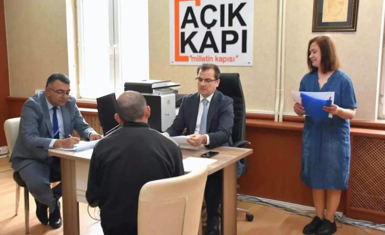 Kaymakam Güldoğan Açık Kapı’da Vatandaşları Dinledi