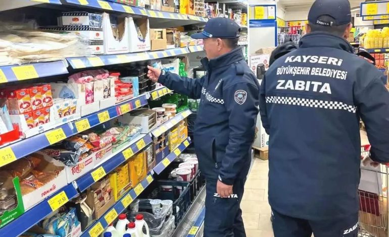 Kayseri Zabıta Ekipleri Nisan’da 1801 Denetim Gerçekleştirdi