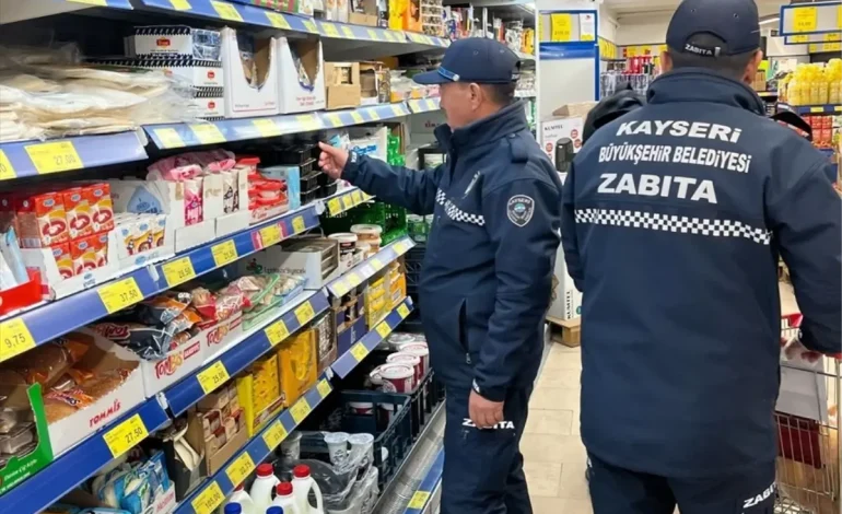 Kayseri’de Zabıta Denetimleri: 1801 Kontrol, 202 İşlem