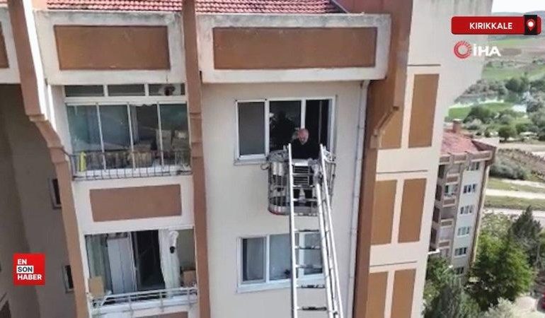 Kırıkkale’de apartman yangını