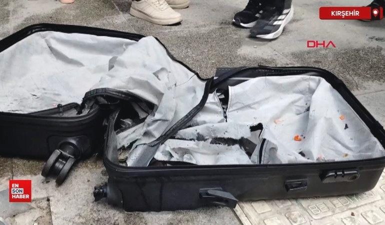 Kırşehir’de fünye ile patlatılan şüpheli valiz boş çıktı