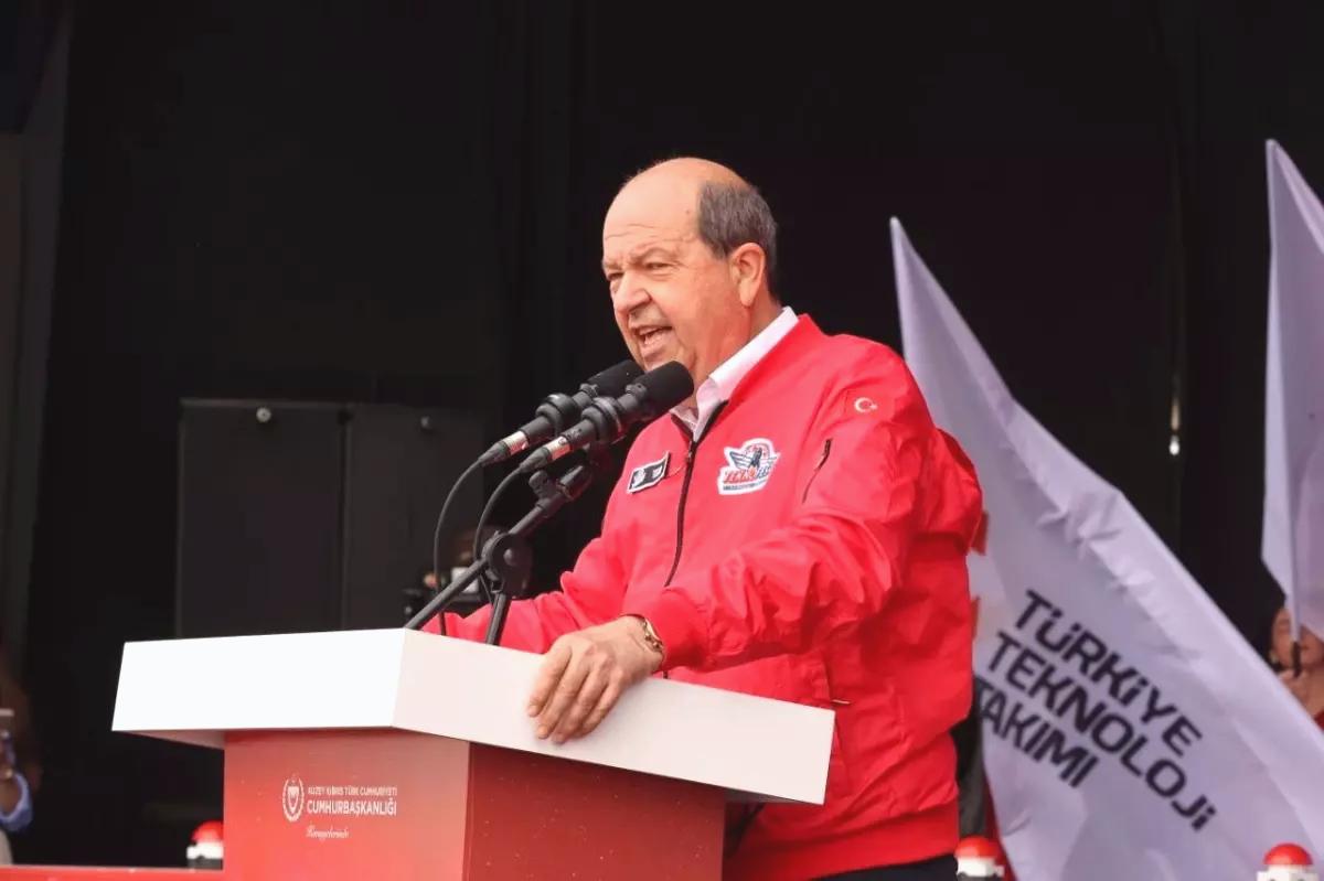 KKTC Cumhurbaşkanı Tatar: “Türkiye’nin gücüyle, milli savunma sanayisinin başarılarıyla buradaki milli egemenliğimizi bir kez daha hep birlikte…