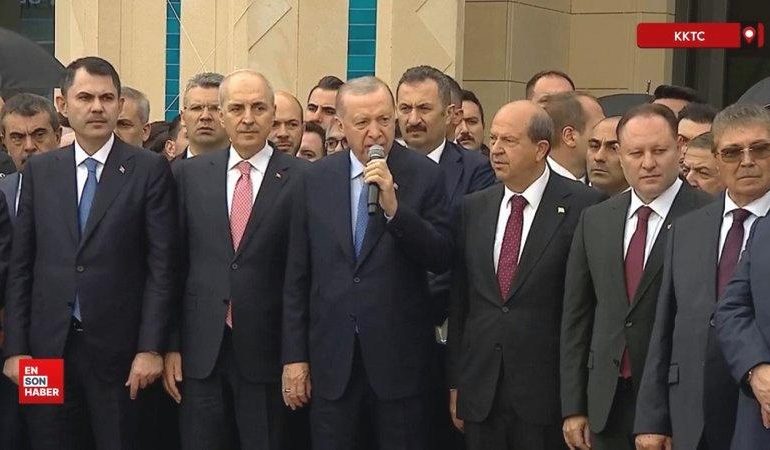 KKTC Cumhurbaşkanlığı Külliyesi, Erdoğan’ın katılımıyla açıldı