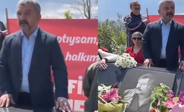 Komünist Başkan Terzi Fikri’nin mezarında bir Milli Görüşçü
