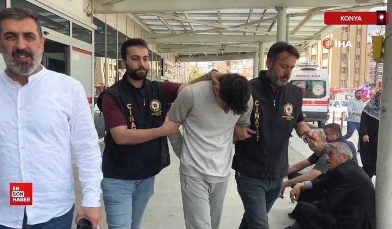 Konya’da tartıştığı kişiyi kafasından taşla yaraladı