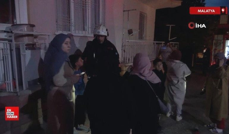 Malatya’da apartman yangını