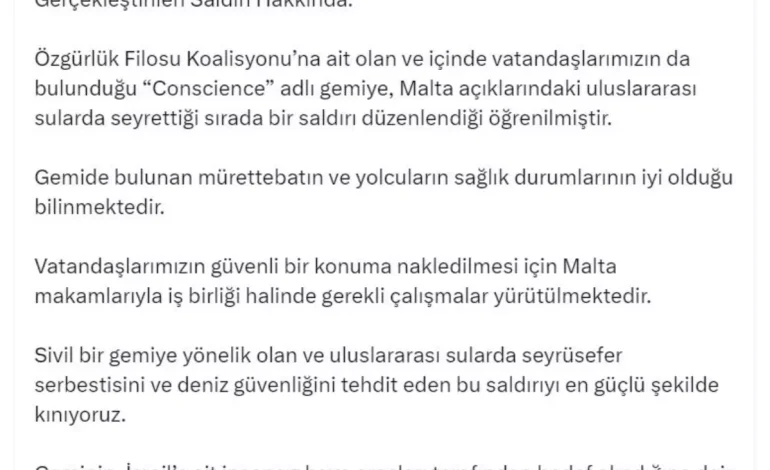 Malta Açıklarında Gemi Saldırısı