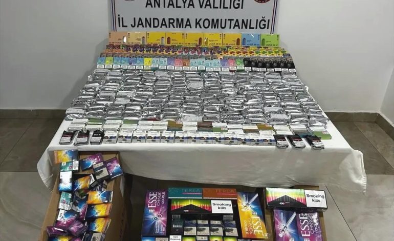 Manavgat’ta Kaçak Sigara Operasyonu