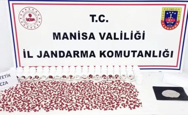 Manisa’da Uyuşturucu Operasyonu: 5 Bin Hap Ele Geçirildi