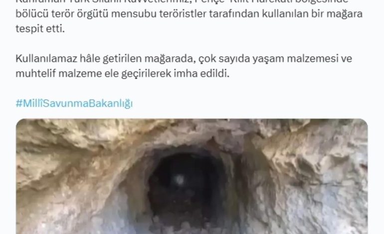 Mehmetçik, PKK’lıların Mağarasını Buldu