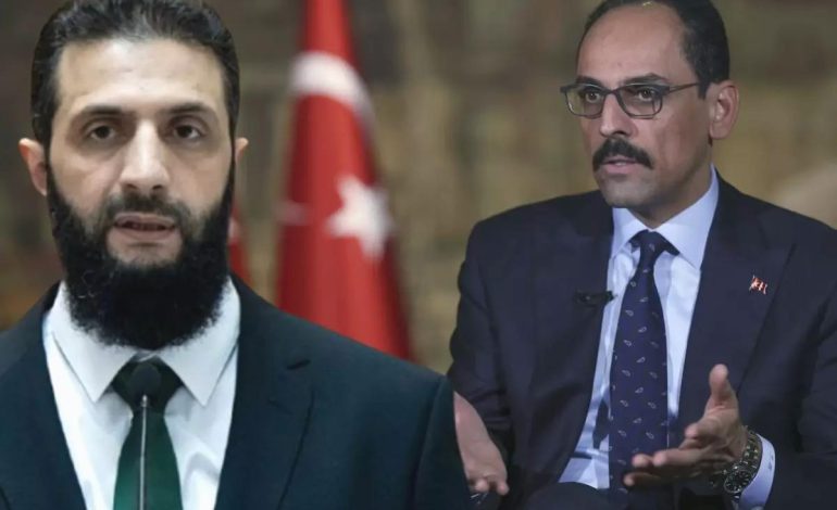 MİT Başkanı Kalın, Suriye lideri Şara ile görüştü