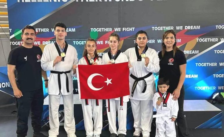Muğla Sporcuları Yunanistan’da Taekwondo Turnuvasında Başarı Elde Etti